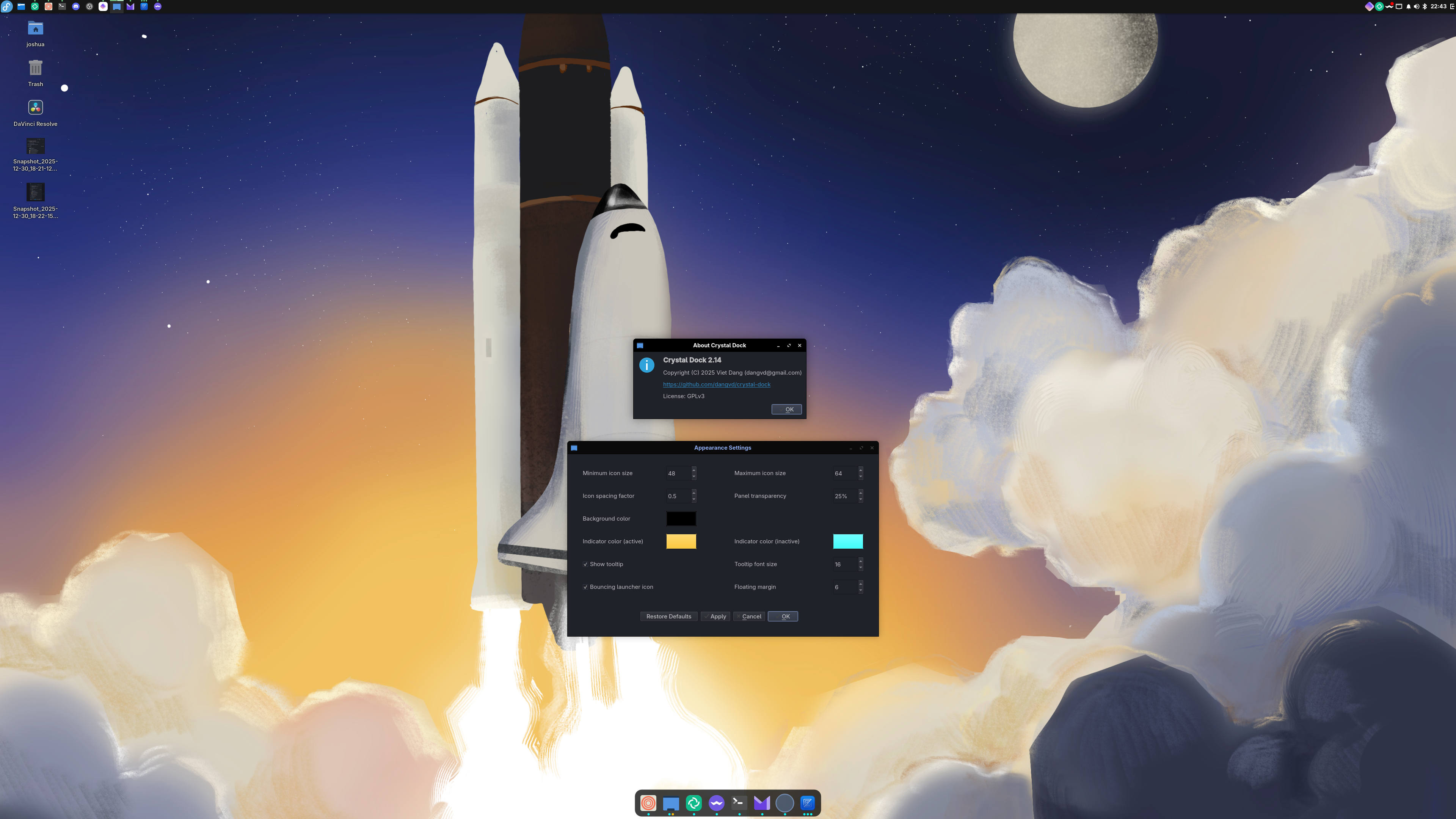 Chirp #7: Dialog Fixes, Crystal Dock Support, and App Matching Improvements